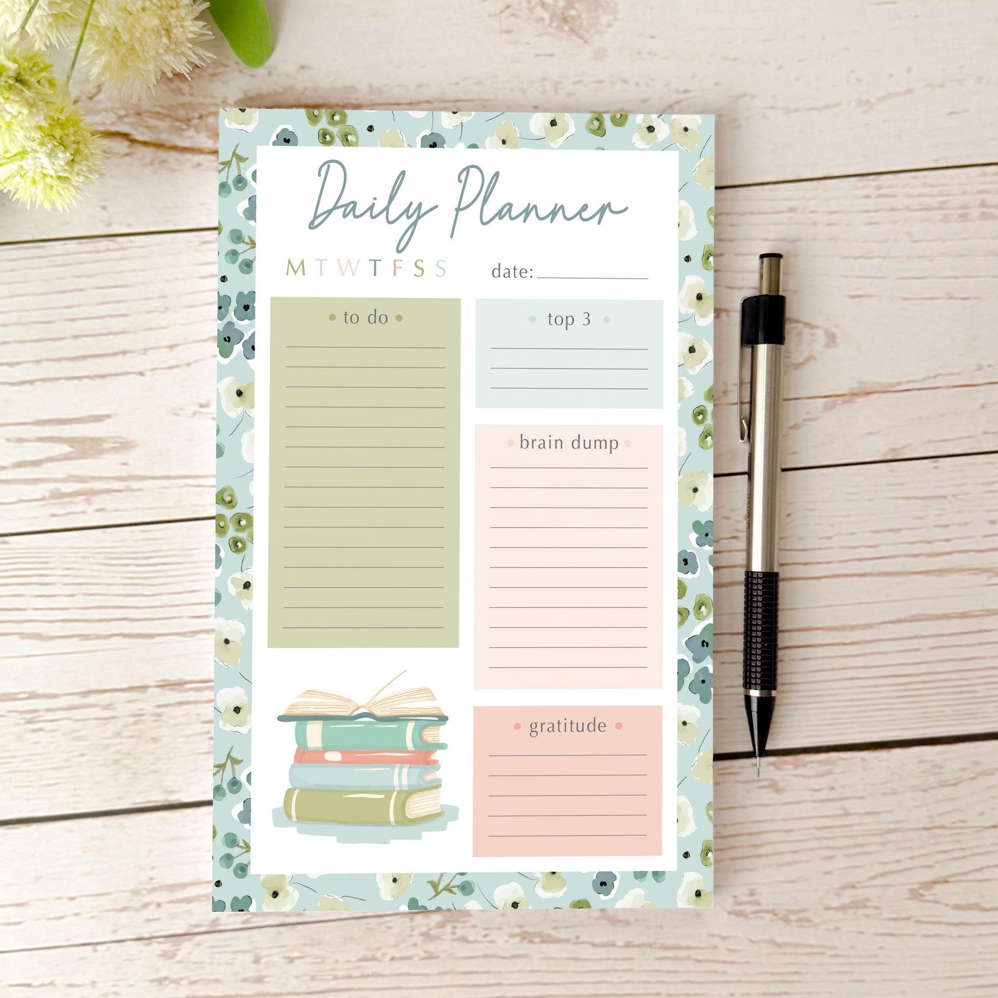 Daily Planner Tear-Off Notepads. Personalized Notepad. "A Little Wild" || NPD
