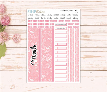 Monthly Headers for 7x9 Erin Condren Planners. LEGACY Color Way || EC217
