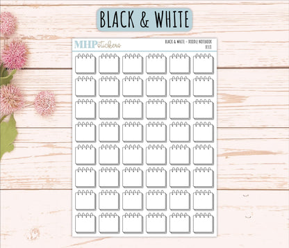 Notebook Doodle Planner Stickers. EC Color Way || B318
