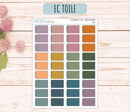 Notebook Doodle Planner Stickers. EC Color Way || B320