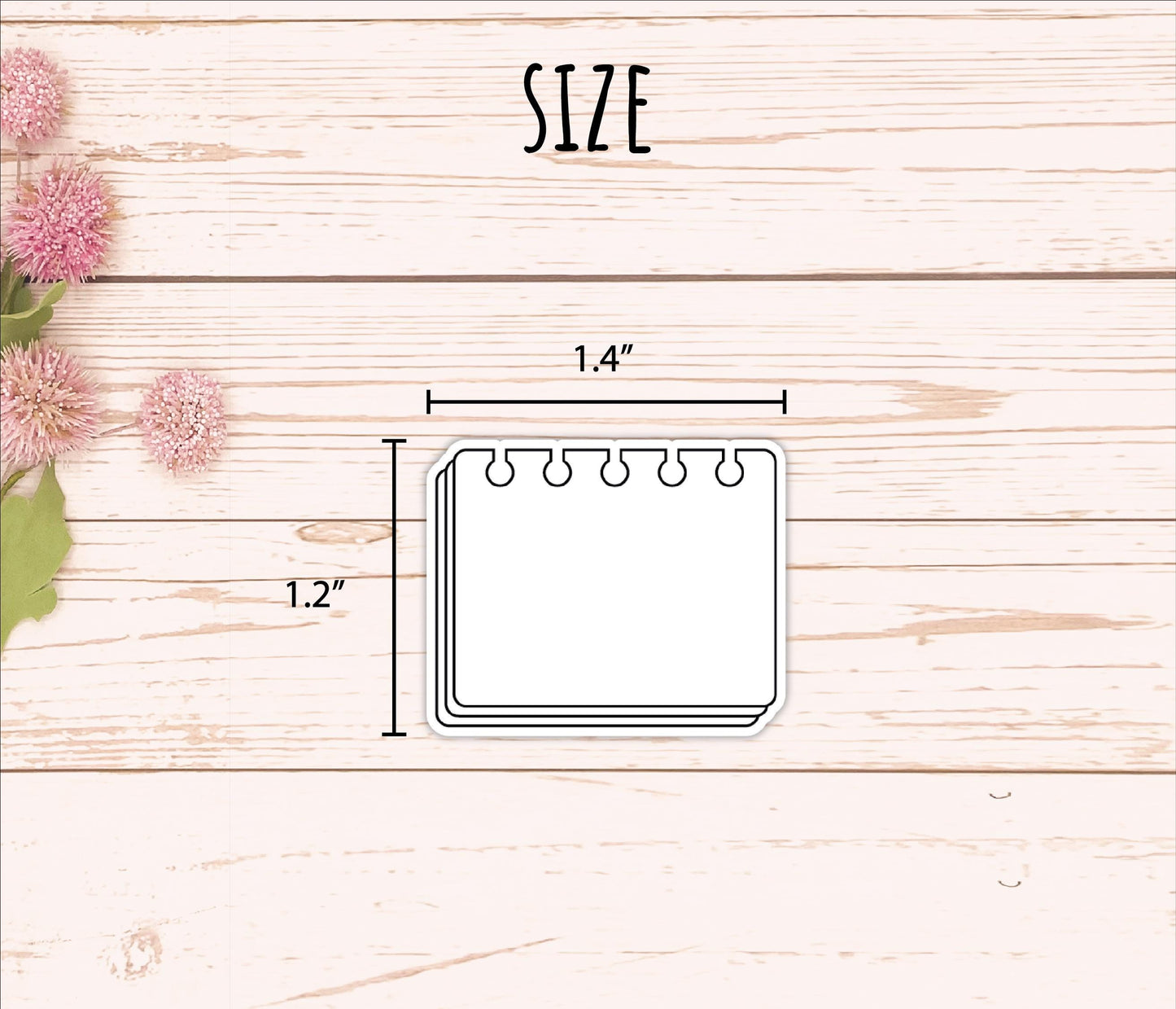 Notebook Page Doodle Planner Stickers. EC Color Way || B319