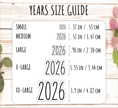 Small 2027 Year Stickers for Bullet Journals and Planners || Q182