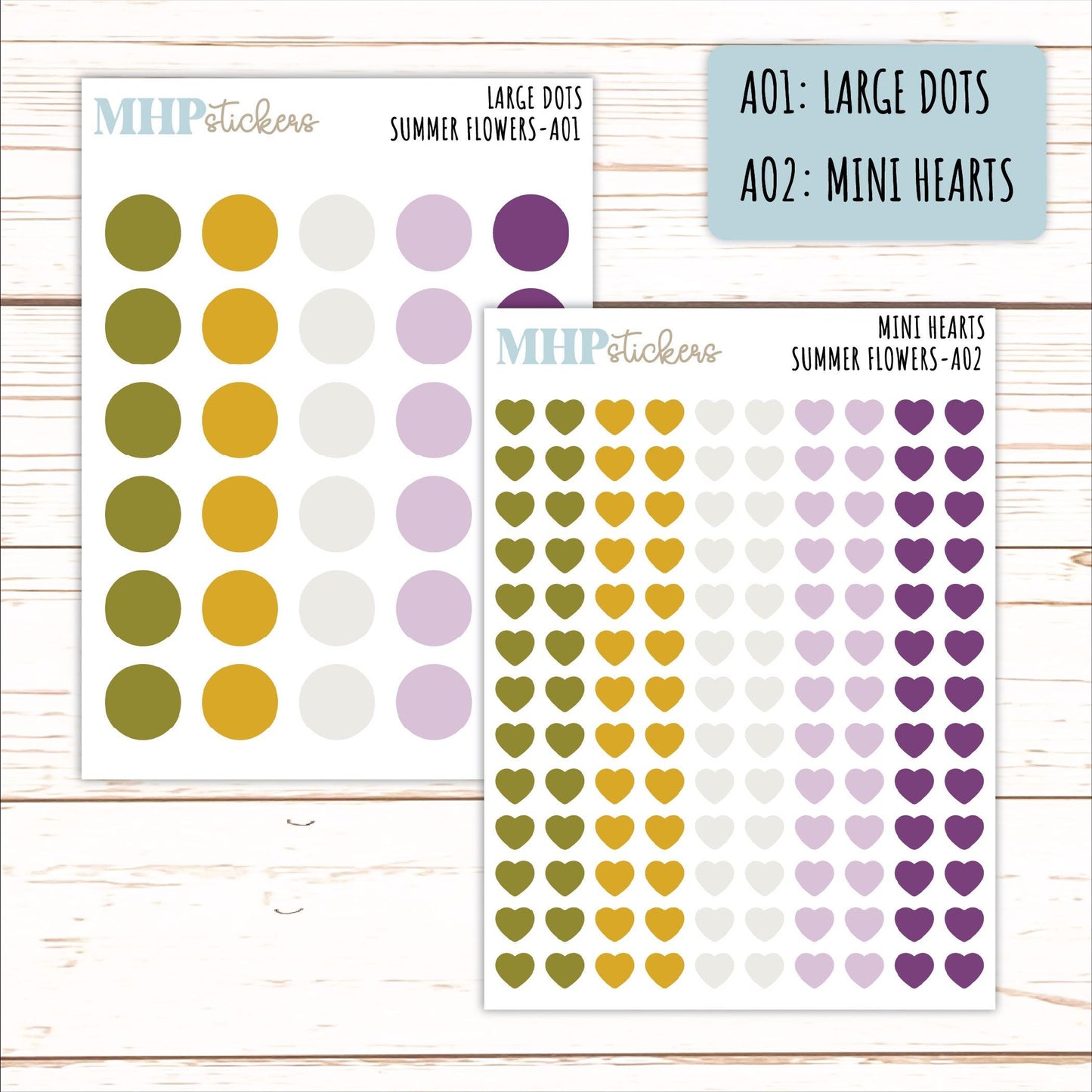 ADD-On's for Monthly Kits "Summer Flowers" || AO