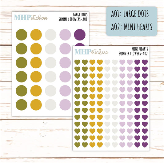 ADD-On's for Monthly Kits "Summer Flowers" || AO