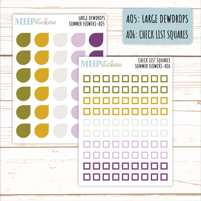 ADD-On's for Monthly Kits "Summer Flowers" || AO