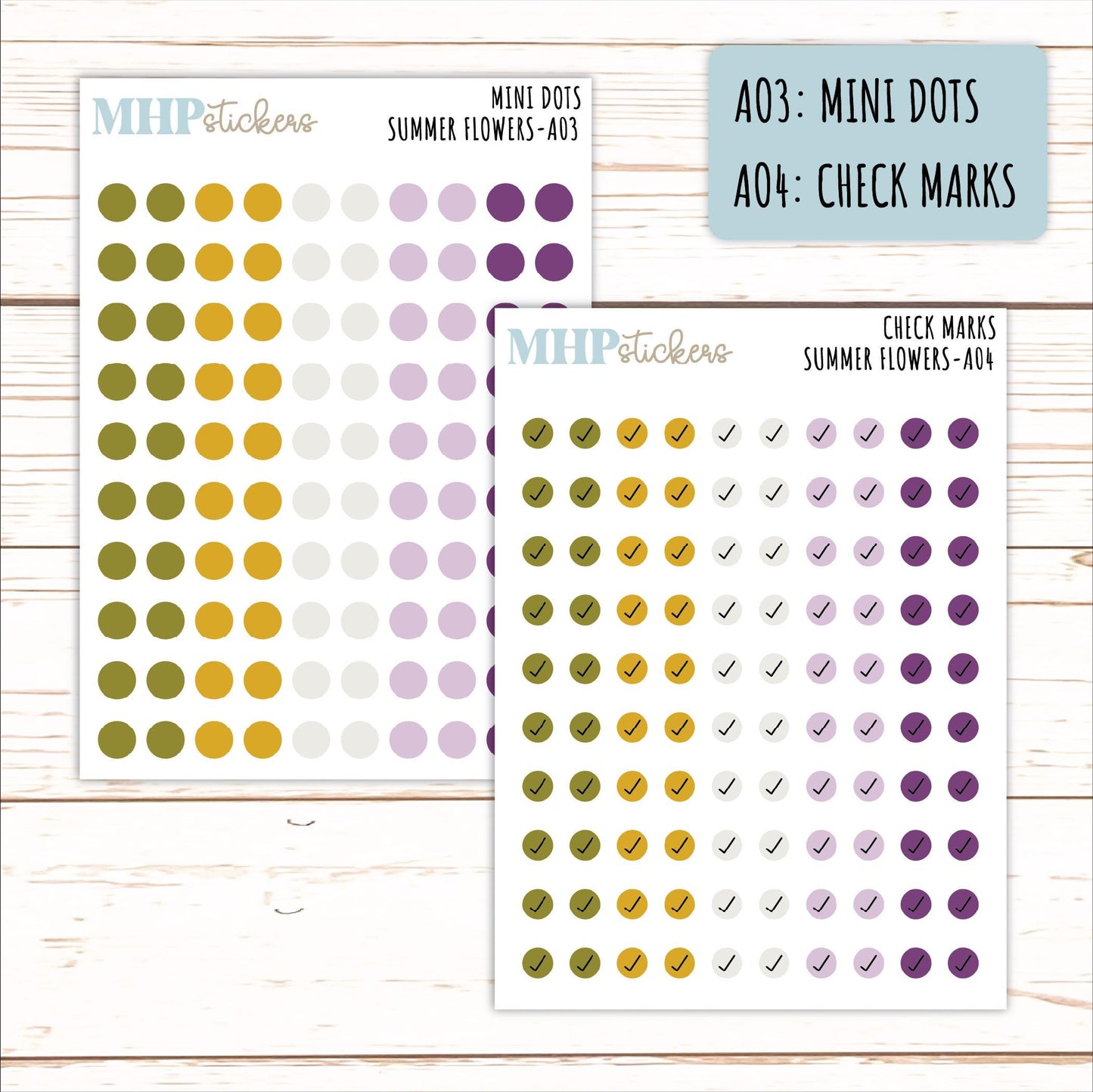 ADD-On's for Monthly Kits "Summer Flowers" || AO