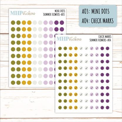 ADD-On's for Monthly Kits "Summer Flowers" || AO
