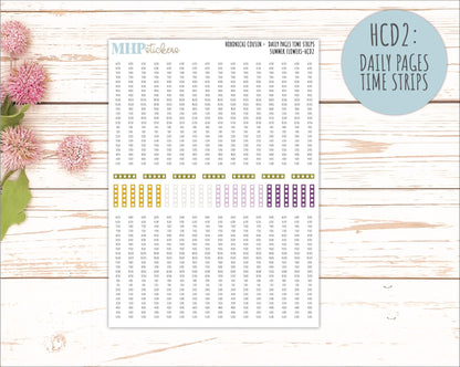 JUNE 2026 Stickers for Hobonichi Cousin. A5 Planners "Summer Flowers" || HC