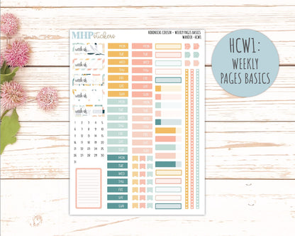 JUNE 2026 Stickers for Hobonichi Cousin. A5 Planners "Wander" || HC