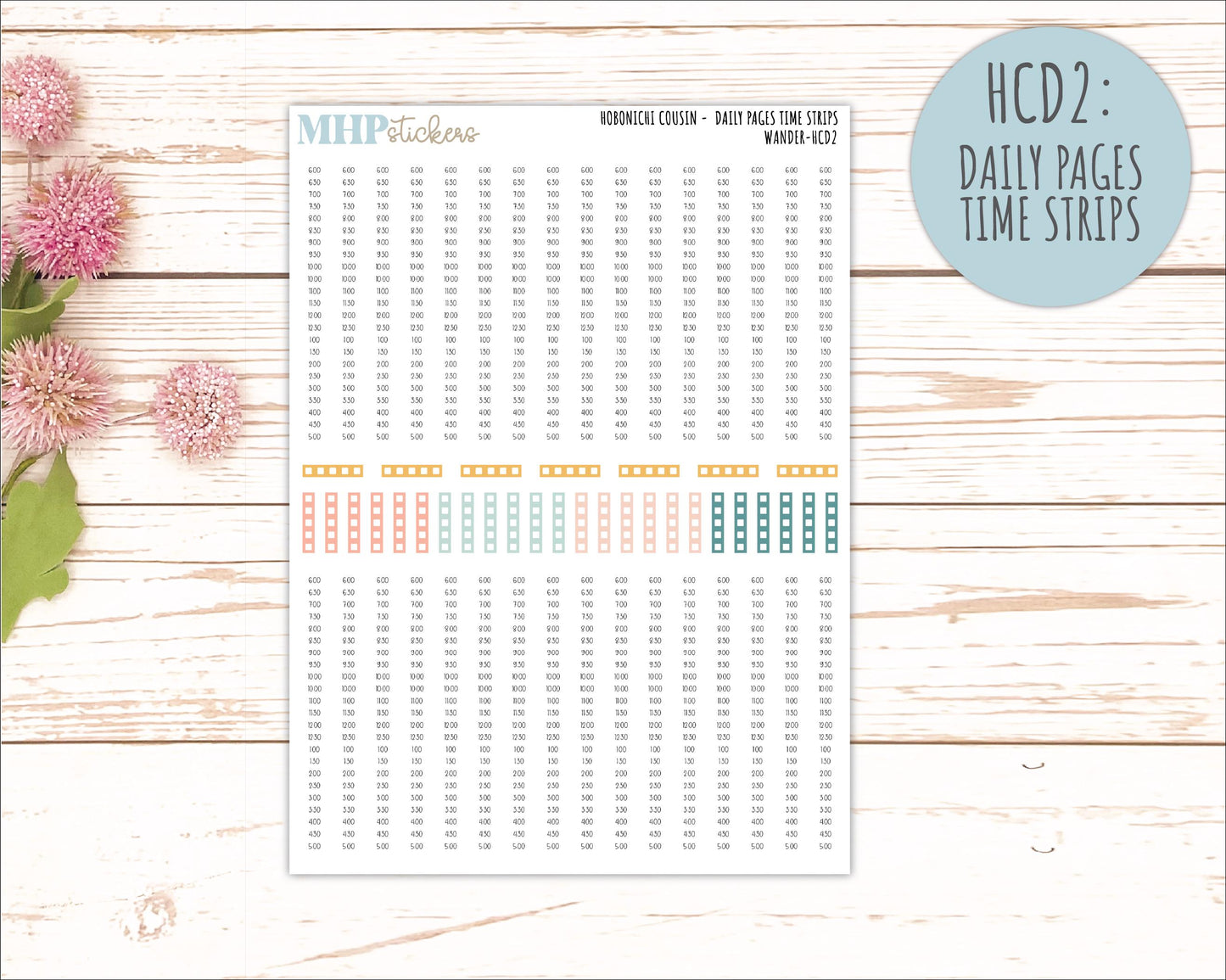 JUNE 2026 Stickers for Hobonichi Cousin. A5 Planners "Wander" || HC