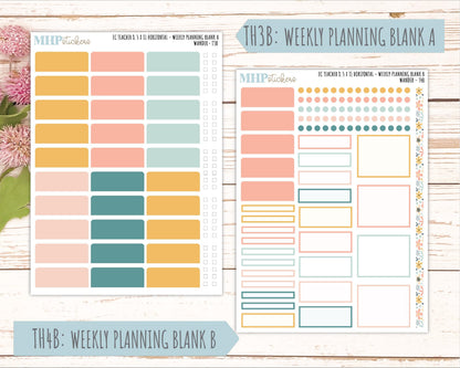 JUNE Stickers for EC Teacher Lesson Planner - Horizontal Layout. 2026 Collection "Wander" || ECTH