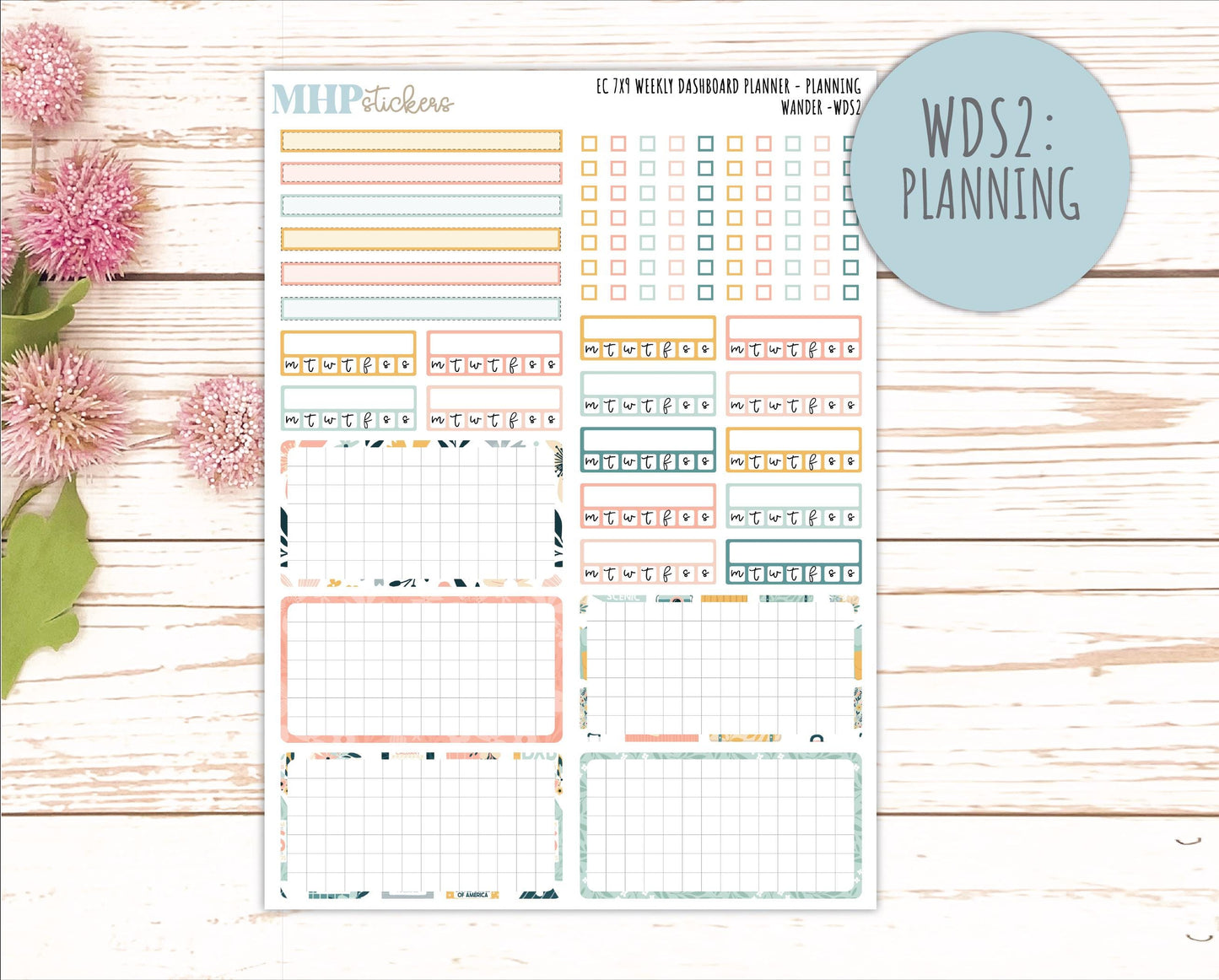 JUNE Weekly Dashboard Kit for 7x9 Erin Condren Planners. 2026 Collection "Wander" || ECWDS