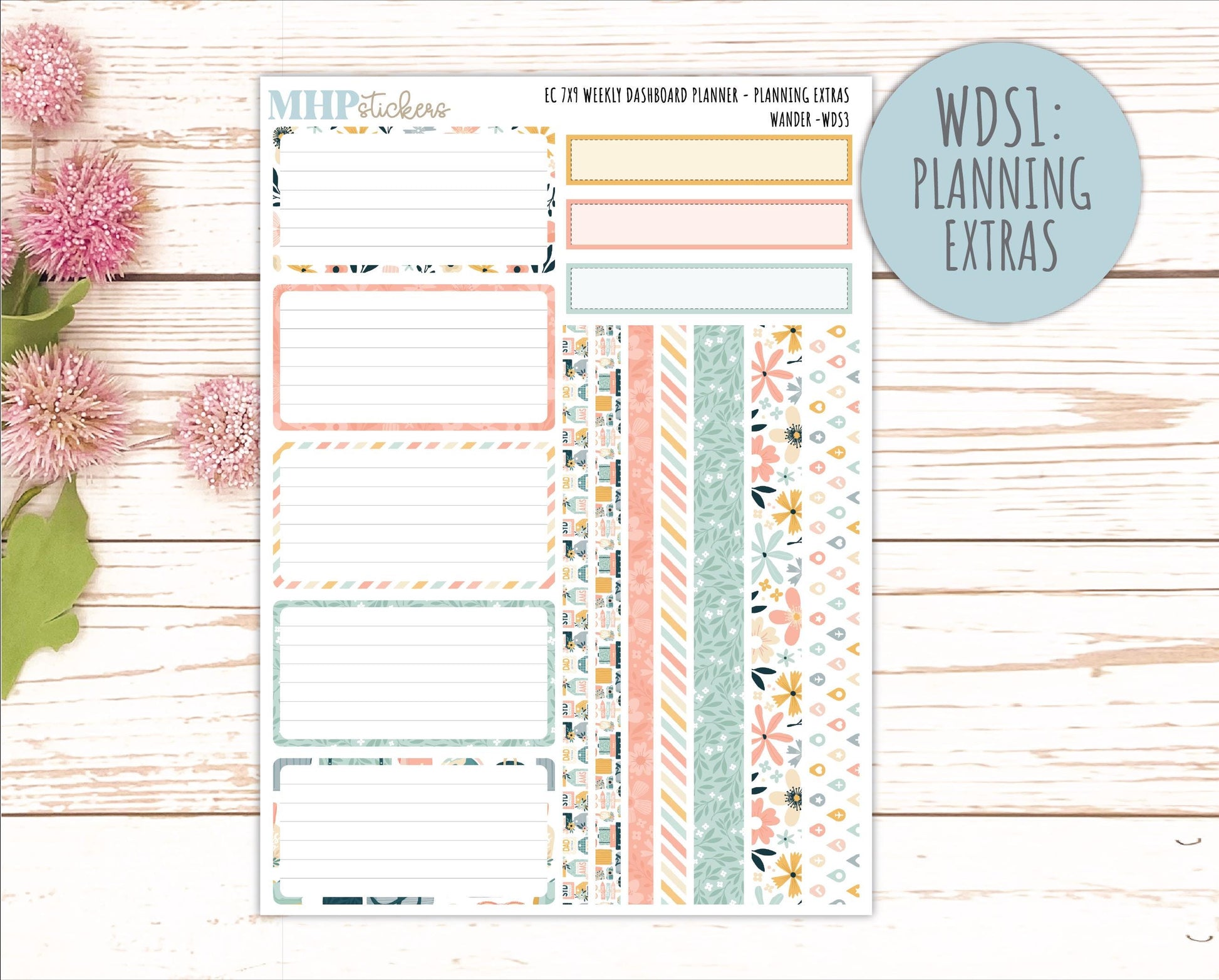JUNE Weekly Dashboard Kit for 7x9 Erin Condren Planners. 2026 Collection "Wander" || ECWDS