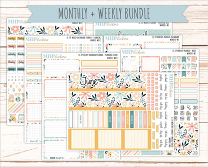 JUNE Weekly Dashboard Kit for 7x9 Erin Condren Planners. 2026 Collection "Wander" || ECWDS