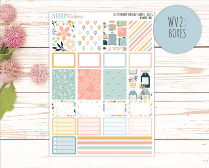 JUNE Weekly Vertical Kits for 7x9 Erin Condren Planners. 2026 Collection "Wander" || ECWV