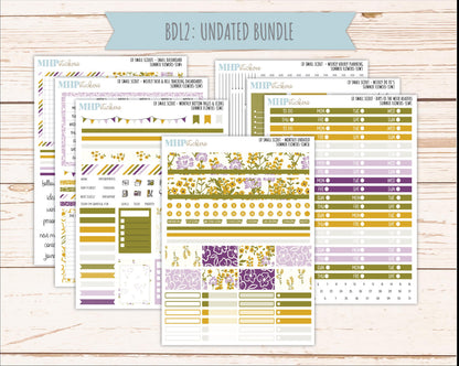 JUNE 2026 Stickers for the Small Scout Planner. For Laurel Denise Planners. "Summer Flowers" ||SS
