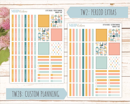 JUNE Stickers for The Valerie Laurel Denise Planner "Wander" || TC
