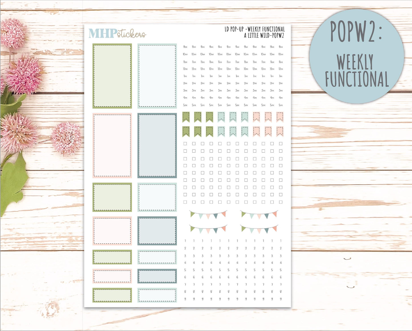 MAY 2026 Stickers for The Jo, Laurel Denise Planner (Formerly Pop-Up Planner) "A Little Wild" || POP