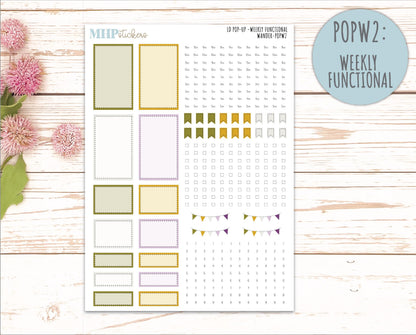 JUNE 2026 Stickers for The Jo, Laurel Denise Planner "Summer Flowers" || POP