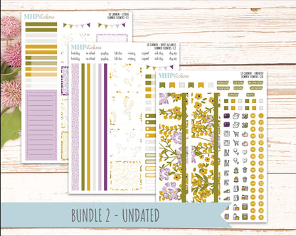 JUNE 2026 Stickers for The Carmen Laurel Denise Planner "Summer Flowers" || C