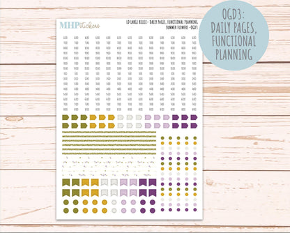 JUNE 2026 Stickers for Large Nancy, Anne, & Billie. Laurel Denise Planners. "Summer Flowers" || OG