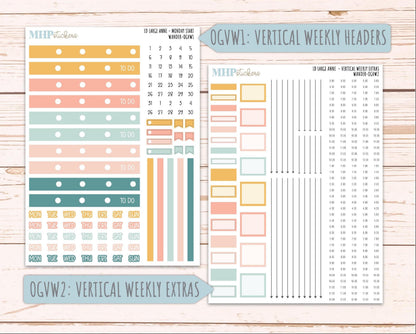JUNE 2026 Stickers for Large Nancy, Anne, & Billie Planners. Laurel Denise Planners. "Wander" || OG