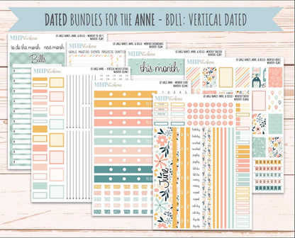 JUNE 2026 Stickers for Large Nancy, Anne, & Billie Planners. Laurel Denise Planners. "Wander" || OG