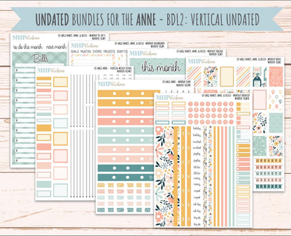 JUNE 2026 Stickers for Large Nancy, Anne, & Billie Planners. Laurel Denise Planners. "Wander" || OG