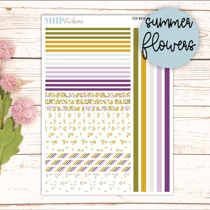 Thin Washi for Laurel Denise Planners. Planner Stickers JUNE '26 || LD406