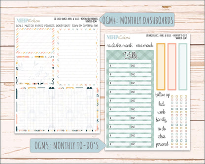 JUNE 2026 Stickers for Large Nancy, Anne, & Billie Planners. Laurel Denise Planners. "Wander" || OG
