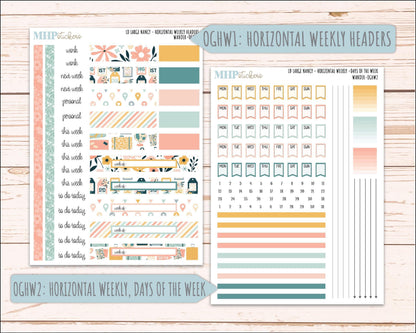 JUNE 2026 Stickers for Large Nancy, Anne, & Billie Planners. Laurel Denise Planners. "Wander" || OG
