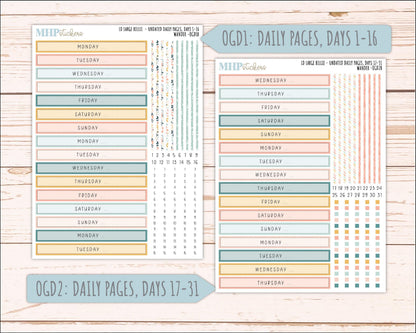 JUNE 2026 Stickers for Large Nancy, Anne, & Billie Planners. Laurel Denise Planners. "Wander" || OG