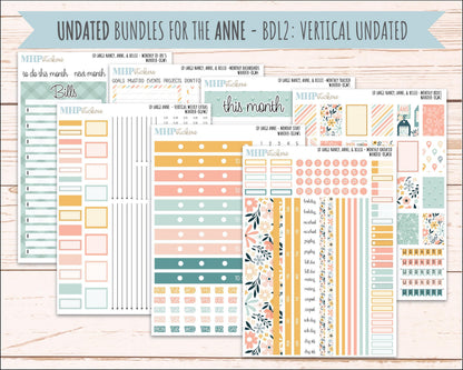 JUNE 2026 Stickers for Large Nancy, Anne, & Billie Planners. Laurel Denise Planners. "Wander" || OG