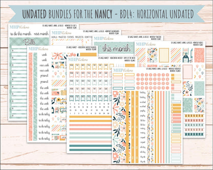 JUNE 2026 Stickers for Large Nancy, Anne, & Billie Planners. Laurel Denise Planners. "Wander" || OG