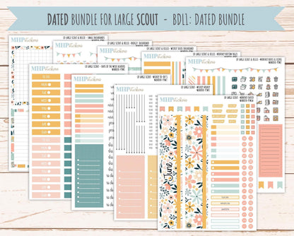 JUNE 2026 Stickers for the Large Scout & Large Claire Laurel Denise Planners "Wander" || PT