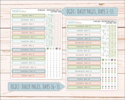 MAY 2026 Stickers for Large Nancy & Anne Planners for Laurel Denise Planners. "A LIttle Wild" || OG