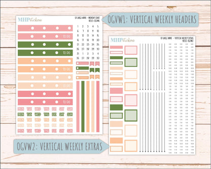 MAY 2026 Stickers for Large Nancy & Anne Planners for Laurel Denise Planners. "Roses" || OG