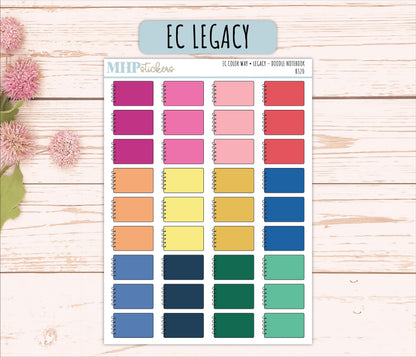 Notebook Doodle Planner Stickers. EC Color Way || B320