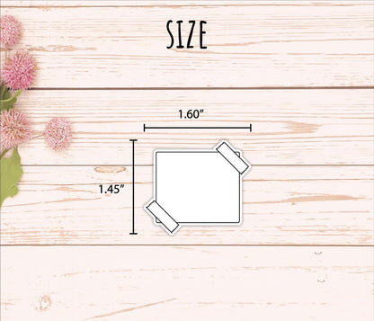 Taped Page Doodle Planner Stickers. EC Color Way || B328