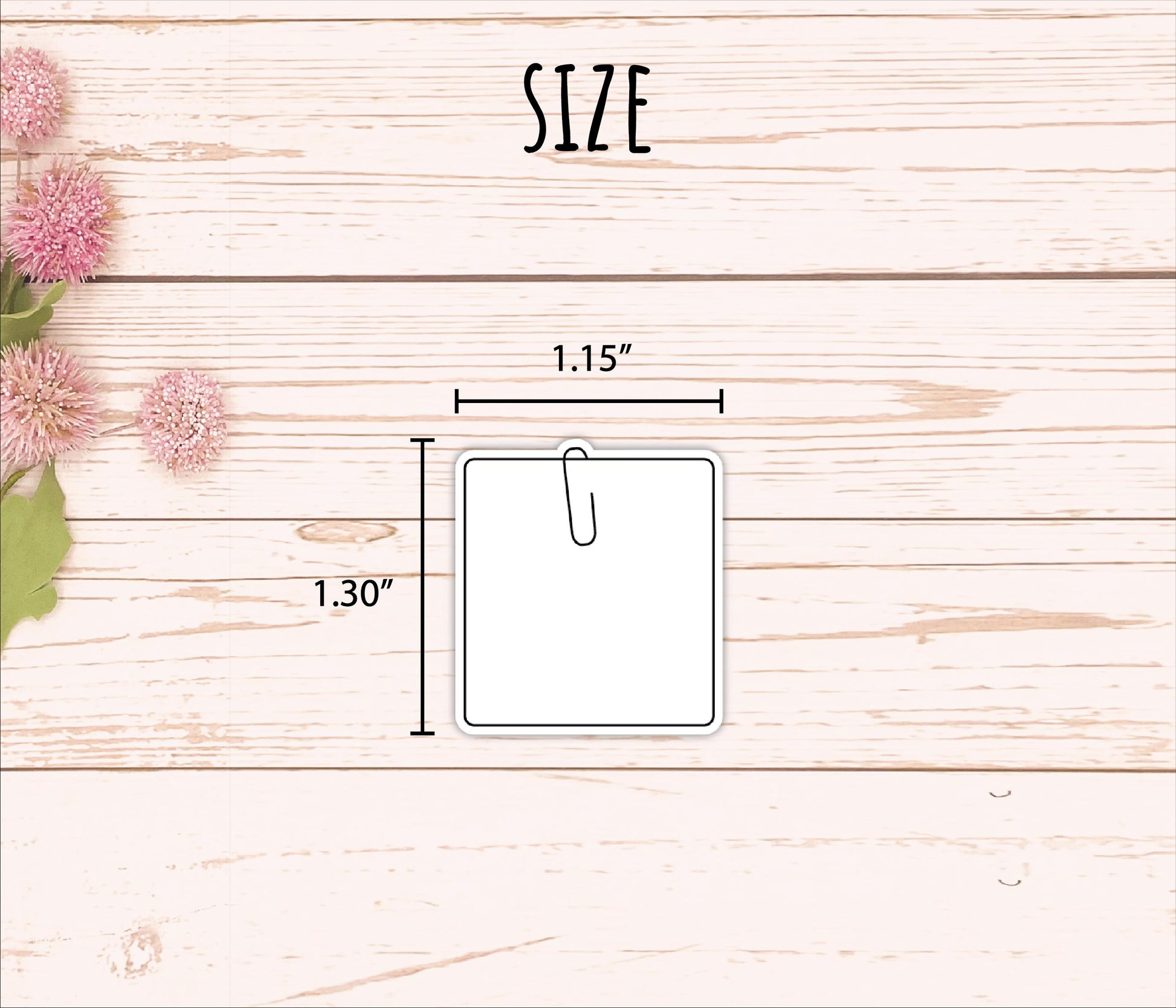 Sticky Note with Clip Doodle Planner Stickers. EC Color Way || B327