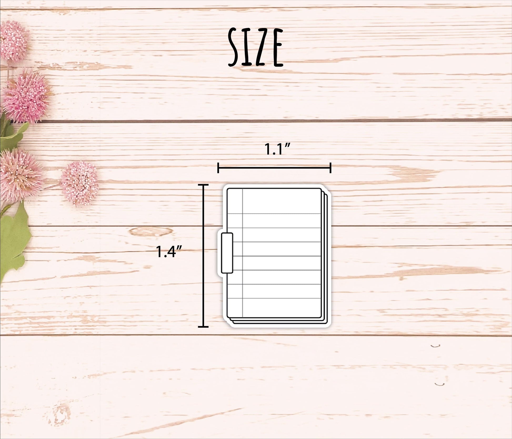 Notepad Doodle Planner Stickers. EC Color Way || B326