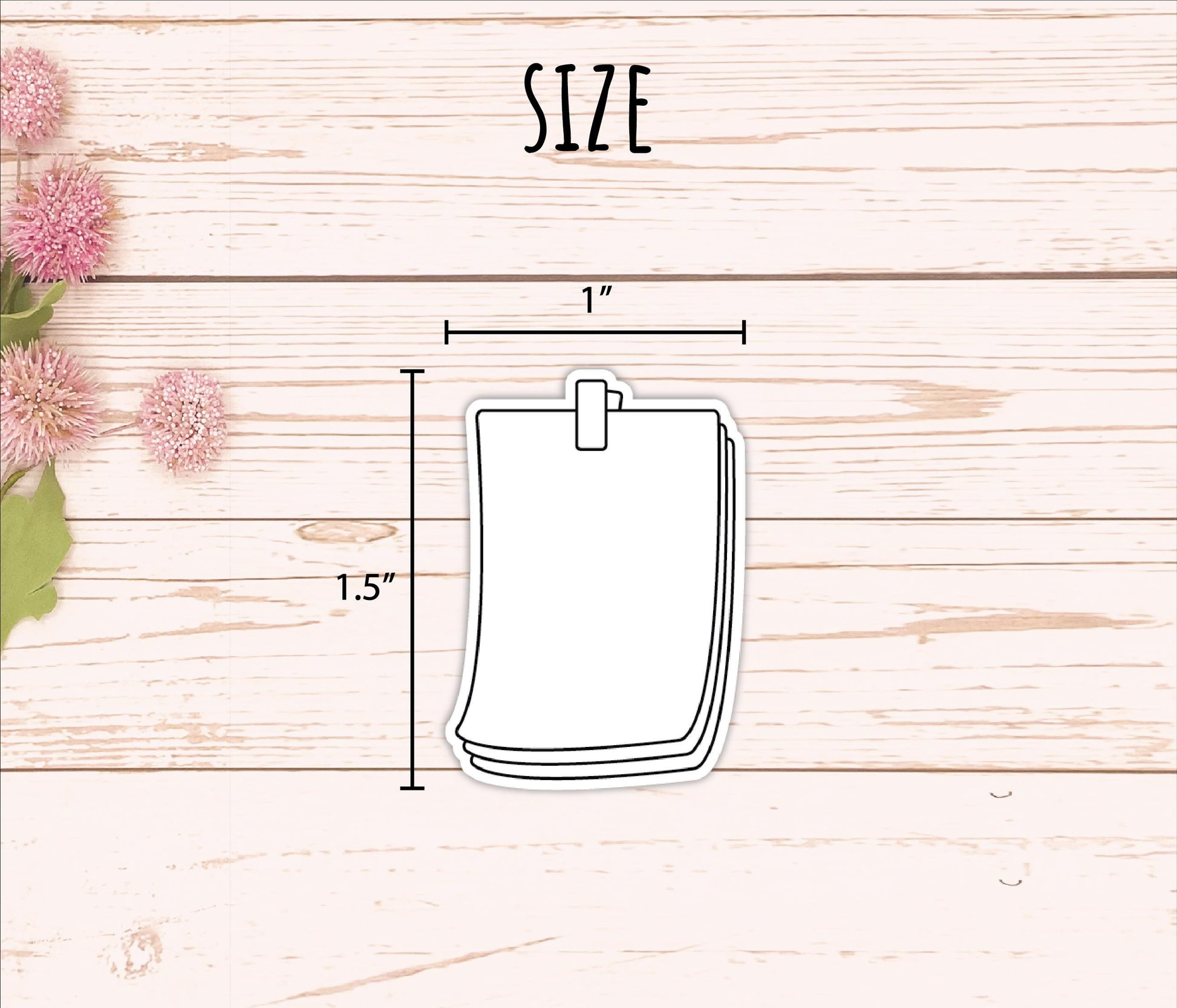 Clipped Notes Doodle Planner Stickers. EC Color Way || B330