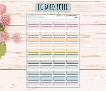 30-Minutes Labels for EC Planners. EC Color Way || B342