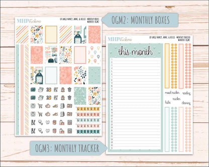 JUNE 2026 Stickers for Large Nancy, Anne, & Billie Planners. Laurel Denise Planners. "Wander" || OG