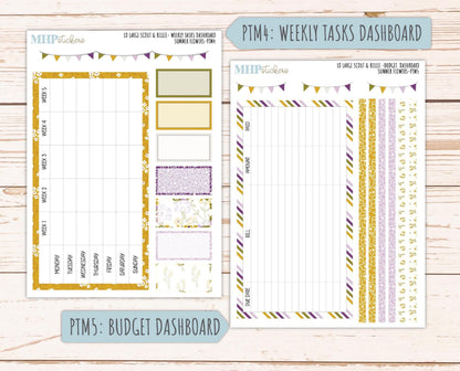 JUNE 2026 Stickers for the Large Scout & Large Claire Laurel Denise Planners "Summer Flowers" || PT