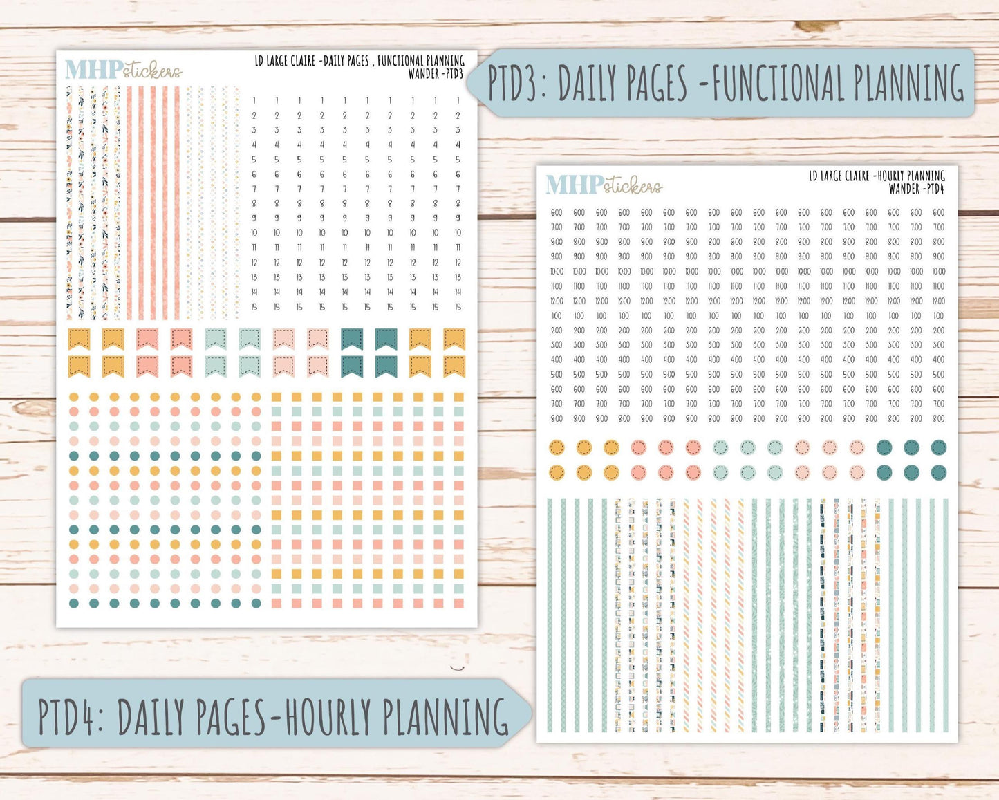 JUNE 2026 Stickers for the Large Scout & Large Claire Laurel Denise Planners "Wander" || PT