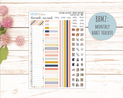 JULY 2026 Stickers for the Mae & Kristy Laurel Denise Planners "Bloom with Grace" || BB
