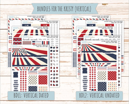 JULY 2026 Stickers for the Mae & Kristy Laurel Denise Planners "Bloom with Grace" || BB