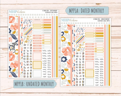 JULY 2026 Stickers for The Small Rose Laurel Denise Planner. "Bloom with Grace" || MPP