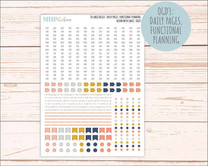 JULY 2026 Stickers for Large Nancy, Anne, & Billie Planners. Laurel Denise Planners. "Bloom with Grace" || OG